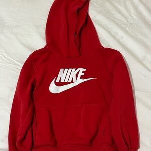 Nike Bold Red Pullover Hoodie Sweater Boys Size 3T